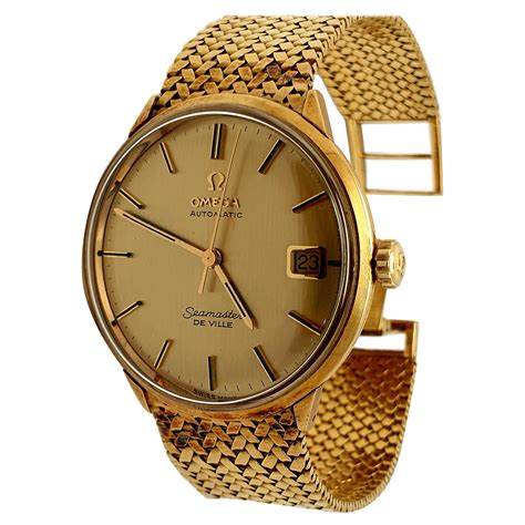 omega gold watches for sale|vintage omega solid gold watch.